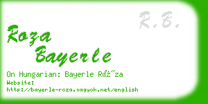 roza bayerle business card